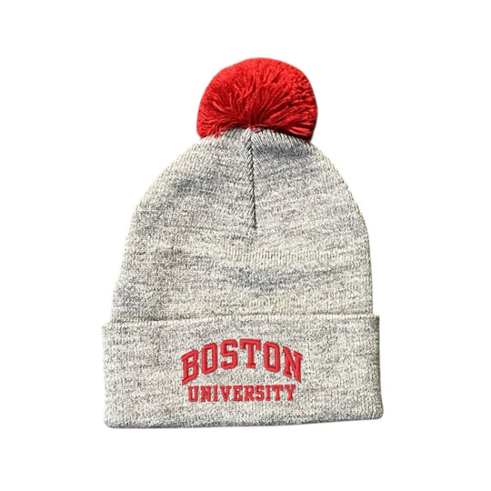 Winter Beanie with Pom Pom - Boston University