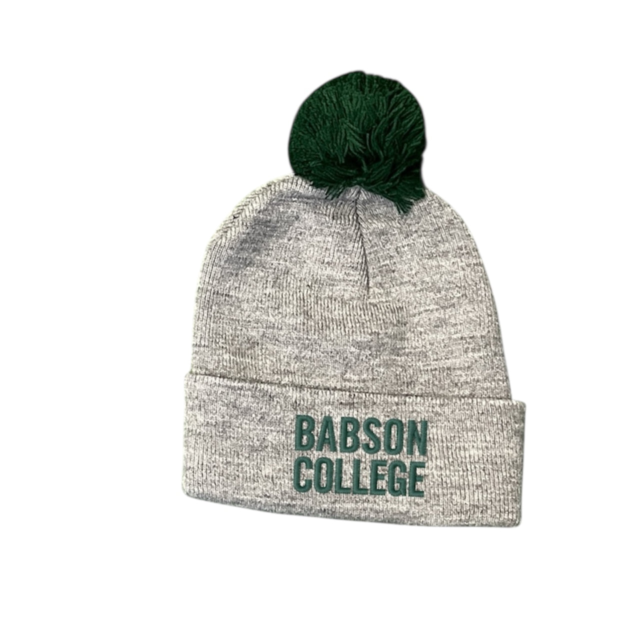 Winter Beanie with Pom Pom - Babson College