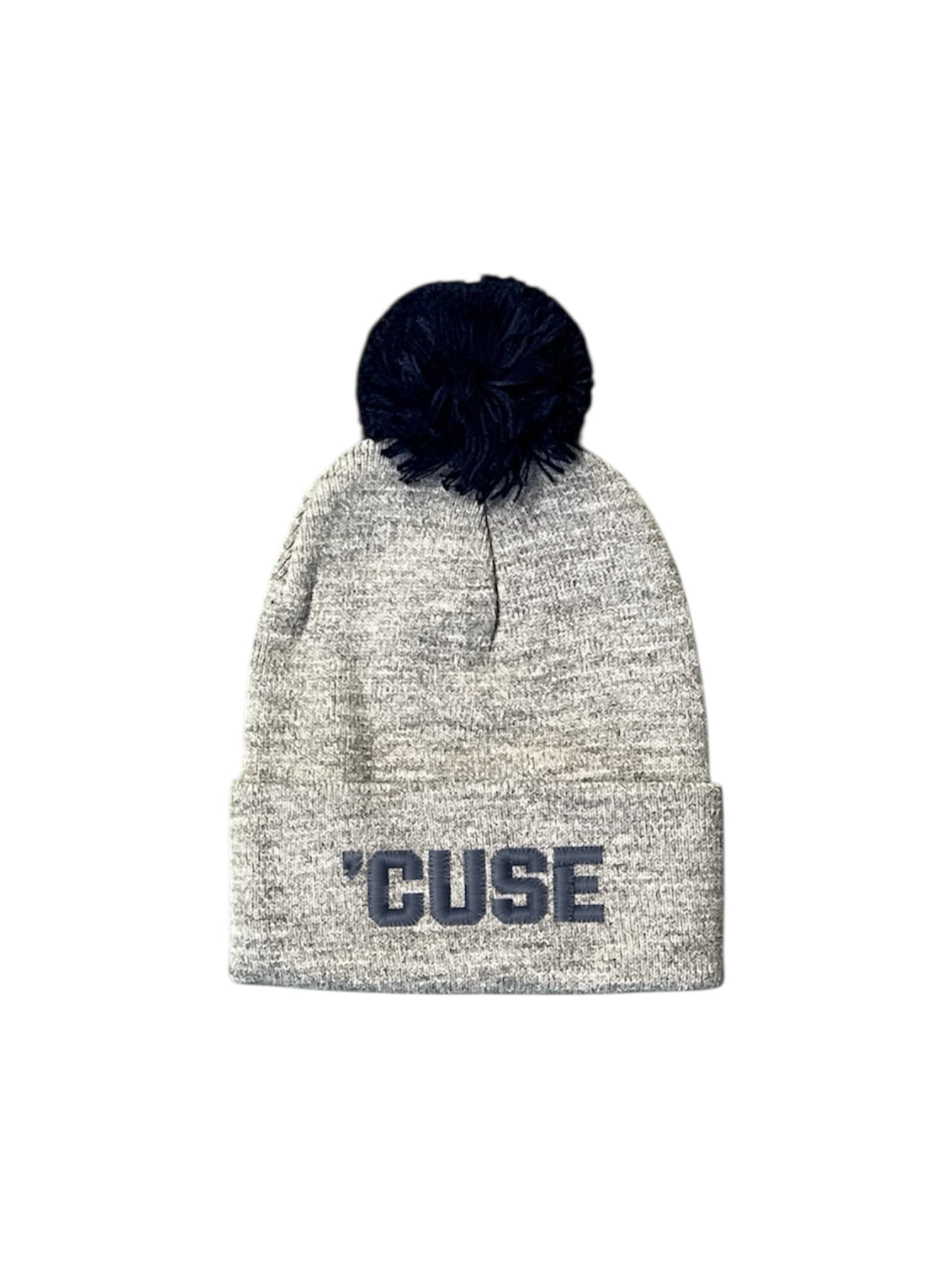 Winter Beanie with Pom Pom - Syracuse University