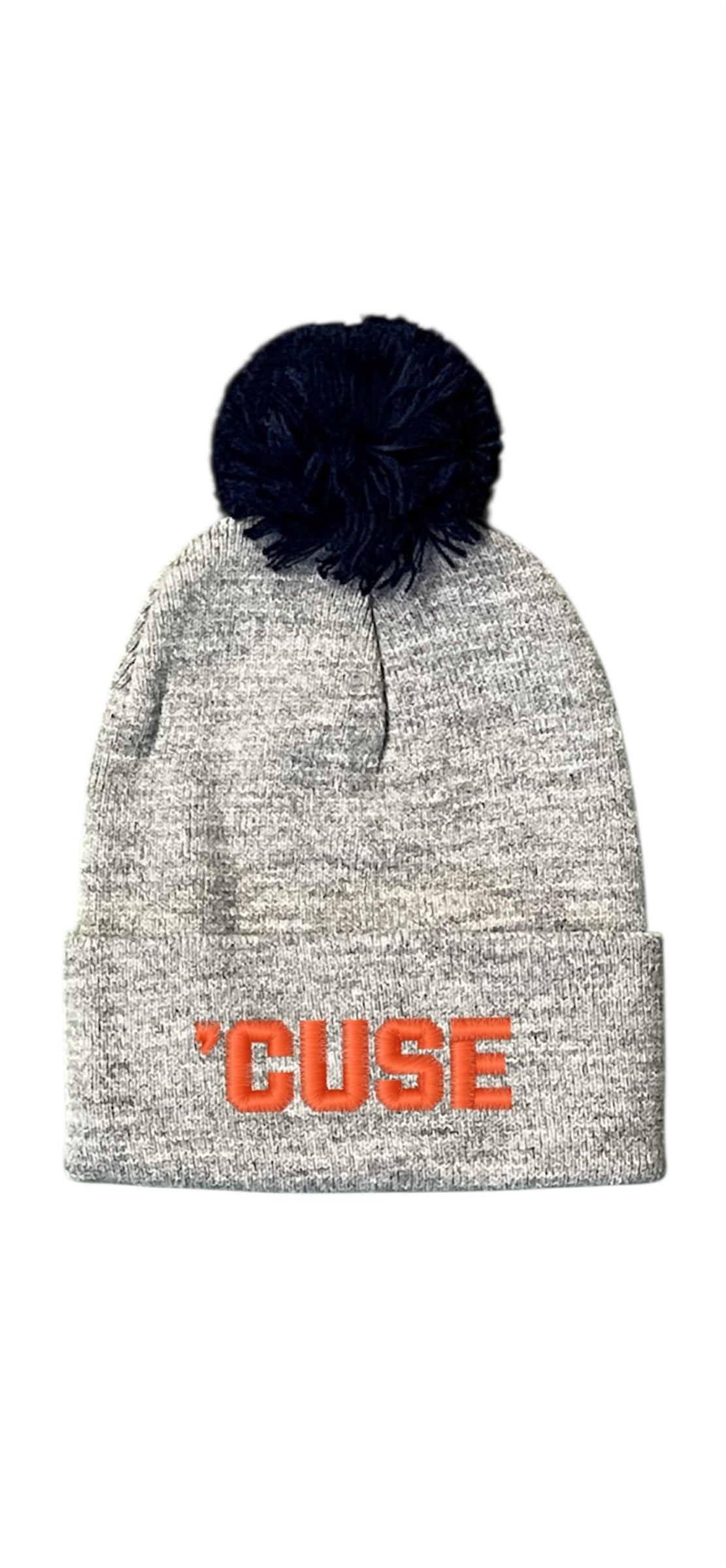 Winter Beanie with Pom Pom - Syracuse University