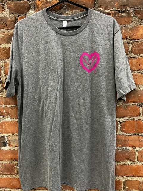 Adult T-shirt - PEACE & HEARTS - UNTYED Collection