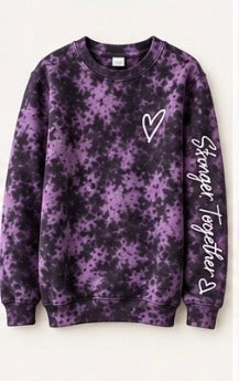 Crewneck - Stronger Together Shadow Stone + Purple