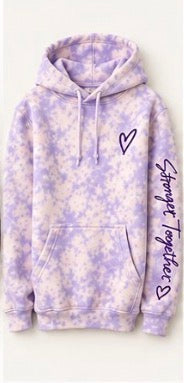Youth Hoodie - Stronger Together Daydream Lavender