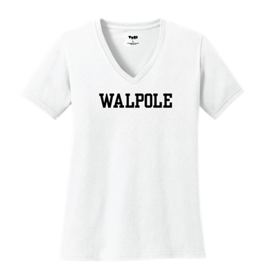 V-Neck Ladies Tees - "WALPOLE" - Medfield Community Market Event