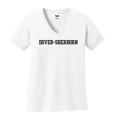 V-Neck Ladies Tees - "DOVER-SHERBORN" - Medfield Community Market Event